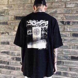 Stone Island Ruins Compass Print Short Sleeve